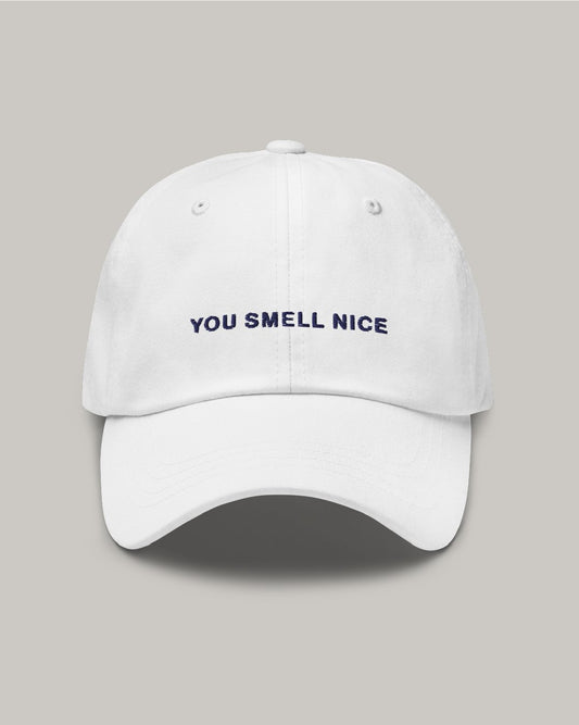 "You Smell Nice" Hat - Pure White/Midnight - Redoux